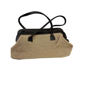 The Sak Elliot Luca Crocheted Handbag Purse Shoulder Bag, Beige Brown‎ Boho
